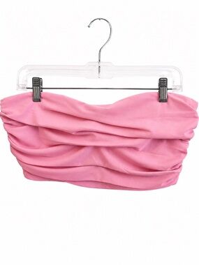 Zara Pink Draped Bustier Top